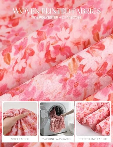 GRACE KARIN Womens Maxi Floral Sundresses Summer Beach Boho Dress Spaghetti Strap Dresses Casual Fashion Clothes with Pockets Pink L - Thumbnail 5