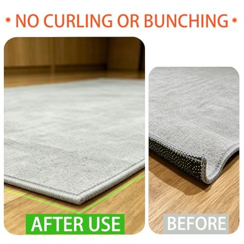 16 PCS Rug Tape，Carpet Tape，Non Slip Rug Pads Grippers for Hardwood Floors and Tiles，Reusable Rug Stickers Rug Tape for Area Rugs，Carpet Pads Rug Corner - Thumbnail 2