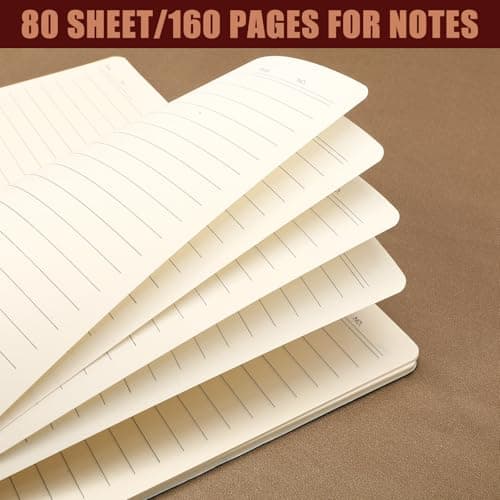 Niodel 4 Pack A5 Spiral Notebook for Note Taking, 6 X 8 inch Waterproof Softcover 80 Sheets/160 Pages Journals Writing Lined Notebooks Bulk for Study Back to School Office Work Personal Supplies - Thumbnail 5