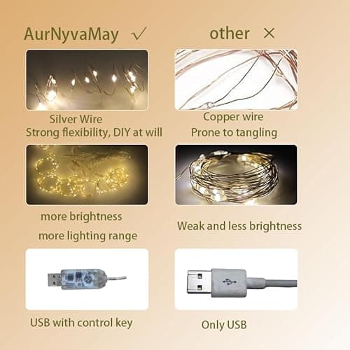 300LED Fairy Curtain Lights, 9.8x9.8Ft Warm White USB Plug in 8 Modes & Timer Christmas String Hanging Lights with Remote for Bedroom Indoor Outdoor Weddings Party Wall Decorations(Warm White) - Thumbnail 6