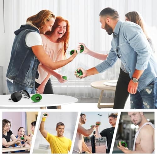 DIOTUSS Hand Grip Strengthener, Rechargeable Digital Grip Strength Trainer up 220.4 Lbs(100kg) Hand Grip Exerciser Equipment for Strength Training-Forearm-Gripper-Finger, Stress Balls for Adults/Kids (Green) - Thumbnail 6