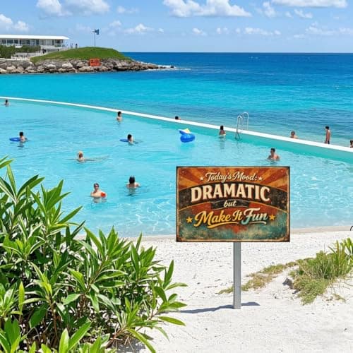 Todays Mood Dramatic But Make It Fun Tin Sign Vintage Quote Metal Wall Art Retro Colorful Humor Plaque Decorative Wall Decor Home Office Room 8x12 Inch - Thumbnail 4