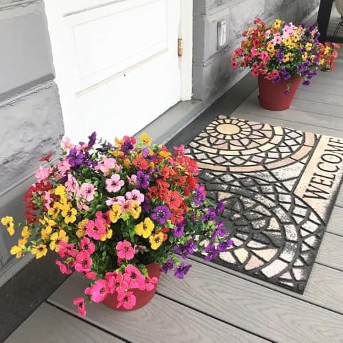 HIFIDECKY Artificial Flowers for Outdoors 16 Bundles Fake Flowers Fake Plants Spring Summer Decoration UV Resistant Fake Silk Flowers for Porch Patio Home Planter Window Box Yard Garden Decor - Thumbnail 5