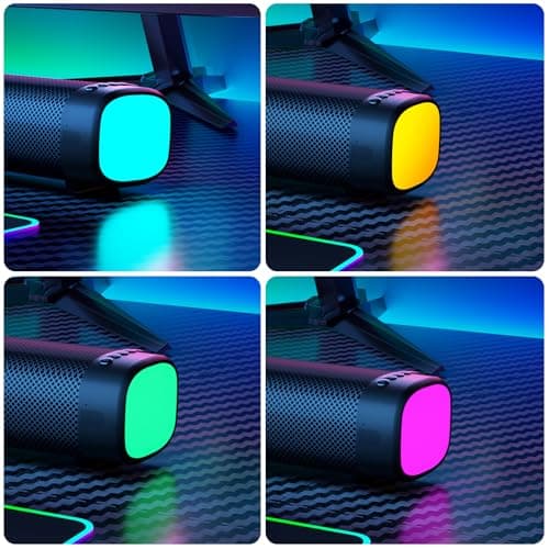 FHNFHN Sound Bar for Smart TV, 100W Sound Bar with 3 Dynamic RGB Lights,Bluetooth 5.3, ARC/Opt/AUX Connect, Dynamic Volume 3 Equalizer Modes,2 in 1 Detachable Soundbar for TV/PC/Gaming/Projectors - Thumbnail 2