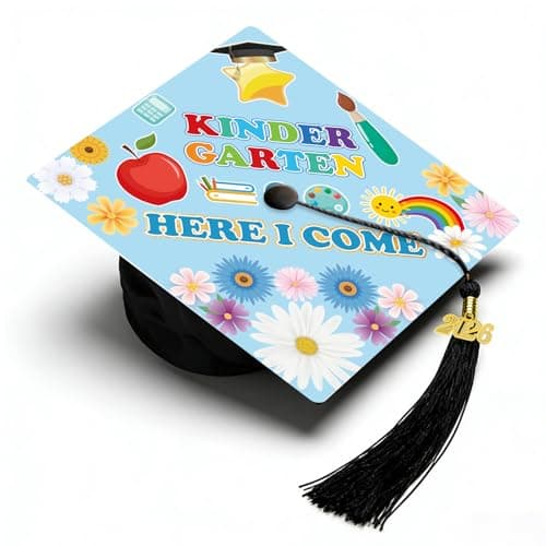 Lednica Blue Preschool Graduation Cap with Tassel, Class of 2026 Grad Hat for Boys Girls Kids, Graduation Gifts for School Ceremony Grad Party Photoshoot - Image 1