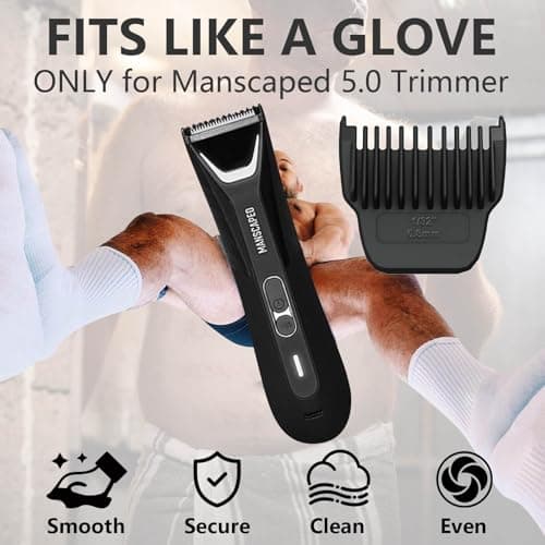 4 Pack Guards for Manscaped Lawn Mower 5.0 - Adjustable Lawnmower 5.0 Trimmer Guards with Organizer, Waterproof Guide Replacement for Manscaped 5.0 Attachments, 8 Cutting Lengths from 1/32" to 15/32" - Thumbnail 3