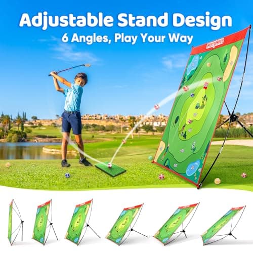 MerryMove Golf Chipping Game Set: Portable Indoor & Outdoor Sticky Golf Games Fun, Family Backyard Yard Golf Target Game Set (Golf Club Not Included) - Thumbnail 4