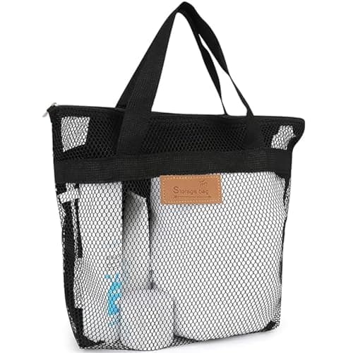 Rotema Portable Shower Bag, Everyday Household Dorm Essentials - Shower Caddy for Toiletries (Black, Pack of 1) - Image 1