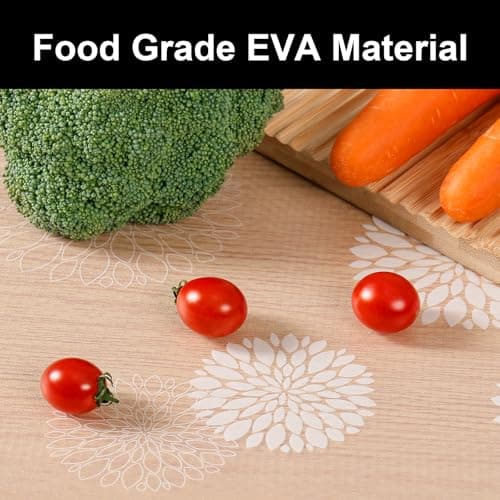 Cooyes Shelf and Drawer Liners for Kitchen Cabinets, Non Adhesive Cabinet Liner, EVA Waterproof Durable Non-Slip Drawer Mats for Shelves, Refrigerator, Storage, Desks（17.5" W x 197" L） - Thumbnail 5