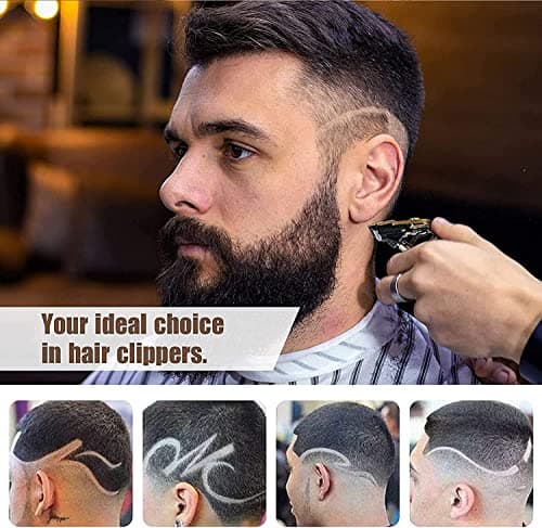 AMULISS Beard Trimmer for Men Hair Clippers Zero Gapped Cordless Hair Trimmer Professional Haircut & Grooming Kit for Men Rechargeable LED Display - Thumbnail 6