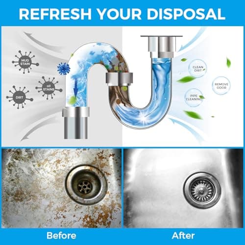 Gihen Garbage Disposal Tablets, Dissolve Grime & Remove Odors, 48pk - Thumbnail 4