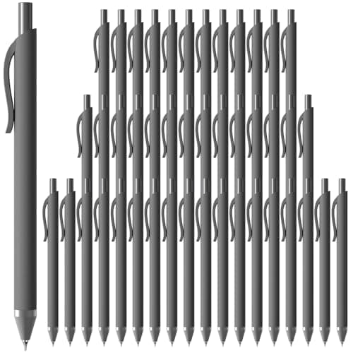 JIMMIDDA Gel Pens Black 0.7mm - 44 Pack Retractable Quick-Drying for Journaling - Image 1