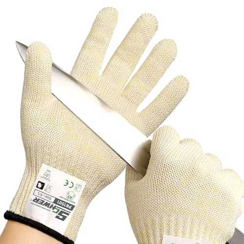 Schwer SlicePro Ultra-Durable ANSI A9 Cut Resistant Gloves PR1501, 10X Reinforced Food Grade Cutting Glove, Mandoline Gloves for Kitchen Meat Cutting, Oyster Shucking, Fish Fillet Processing, L - Image 1