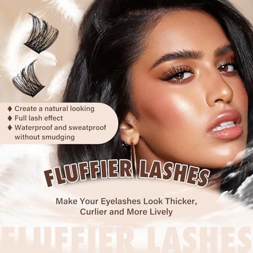 JMS&JMS Lash Clusters Kit Lash Extension Kit with Lash Bond and Seal Eyelash Applictor Lash Extension Kit for Beginner (MISS BELLA-8-18mix) - Thumbnail 3