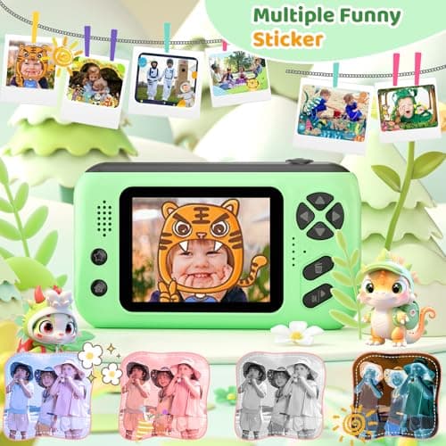 Makolle Kids Camera, Birthday Gifts for Boys and Girls Age 3-8, Green - Thumbnail 4