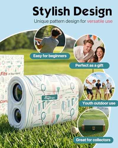 Flagfront Range Finder Golf Rangefinder with Slope, 1200 Yards Golf Range Finder, 6X Magnification, Flag Locking Vibration, Must Accessories for Golfer - Thumbnail 5