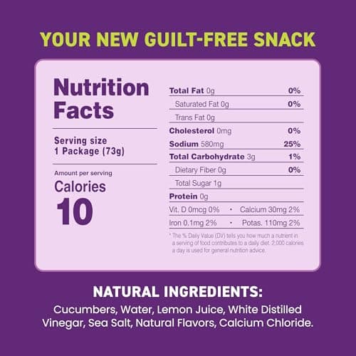 Freestyle Snacks Mini Pickle Snack Packs - Garlic Dill - All Natural, Fresh-Packed Deli-Style Pickles - Non-GMO, Kosher, Gluten-Free, Low Calorie Snacks - 4.5 Ounce (12 Pack) - Thumbnail 2