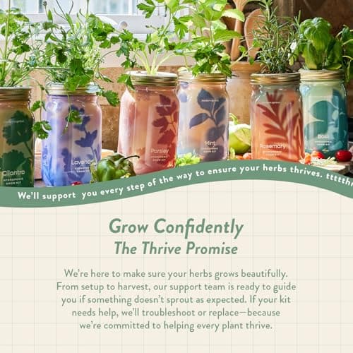 Modern Sprout Garden Jar & Herb Stripper Bundle, Self-Watering Herb Grow Kit w/Recyclable Mason Jar + 3-in-1 Prep, Peeler & Grater Plate, Indoor Gardening & Kitchen Gift Set (Rosemary & Parsley) - Thumbnail 3