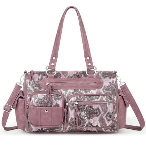 Jourea Shoulder Bag for Women, Multi-Pocket Hobo Crossbody Handbag with Adjustable Strap Soft Vegan Leather Tote Bag for Work Travel Shopping - Image 1