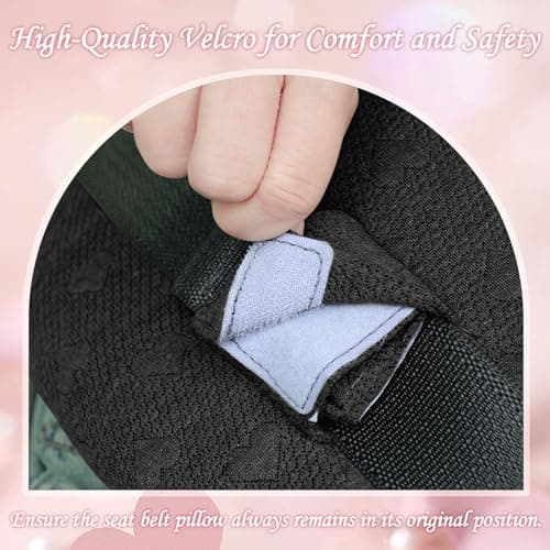 BEYOUDO Seat Belt Pillow Post-Surgery – with Ice/Hot Pocket for C-Section, for Chest/Heart Travel - Thumbnail 6
