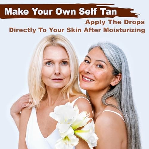 Self Tanning Drops - Gradual Serum for a Customizable Tan with DHA, Includes Aloe Leaf Juice & Hyaluronic Complex for Face & Body, Anti-Age Expert 45+ All Skin Types, Made in Korea - Thumbnail 2