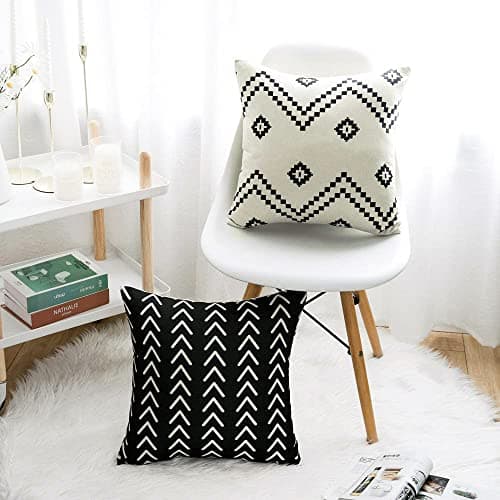 WLNUI Set of 4 Boho Pillow Covers,18x18 Inch - Thumbnail 4