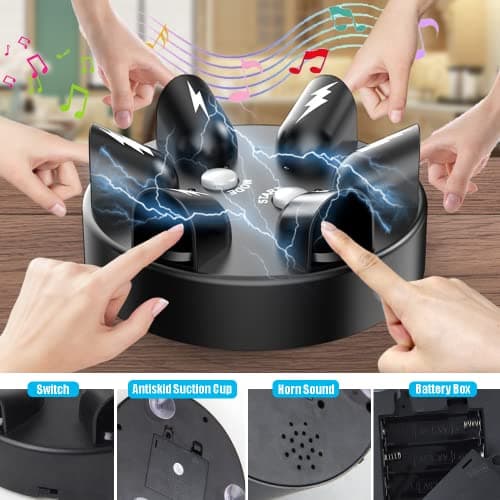 YEIBOBO ! Shock Roulette Party Game, Electric Game of Chance, Interesting Party Game Toy, Finger Shock Game Party Favor Gift for 2-6 Palyers - Thumbnail 5
