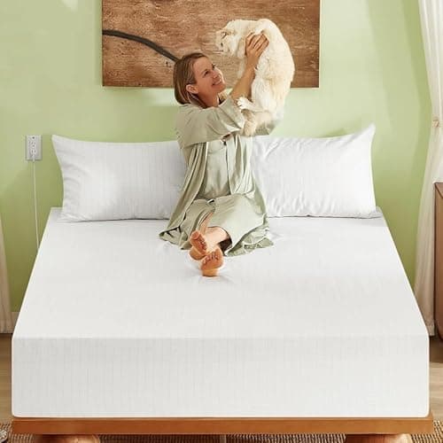 Bamboo Viscose Grounding Sheets, 10% Silver Infused Grounding Cooling Bed Sheets, Silky Breathable Than Cotton for Hot Sleeper, 15 Deep Pocket Grounded Fitted Sheets Only, White King - Image 1