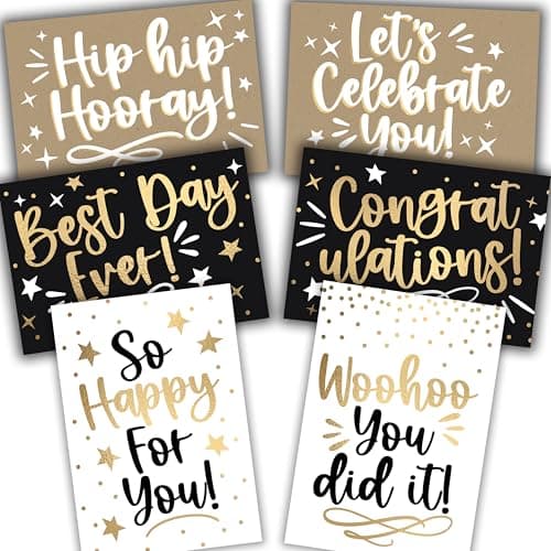 Hadley Designs Congratulations Cards with Envelopes -54 Graduation Cards 2026 Grad Card Bulk Congrats Card, Blank Greeting Notecard For Kindergarten Middle School & College Graduates, Designed in USA - Image 1