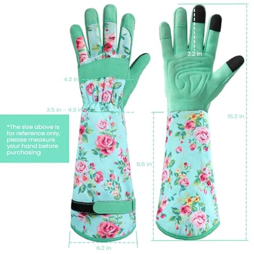 Ymomode Garden Gloves for Women - Long Sleeve Garden Gloves Ladies Light Protective Gloves for Yard & Outdoor Work - Thumbnail 6