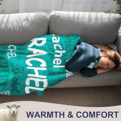 Corissy Ships Next Day, Personalized Blankets and Throws Custom Blanket with Name Customized Flannel Blanket for Kids Christmas Blanket Gifts for Teen Girls Boys - Thumbnail 3