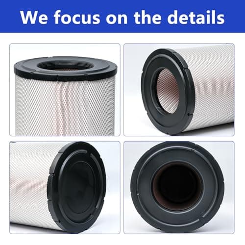 AUIVERED P527682 Engine Air Filter - Compatible with Freightliner Columbia, Century Class, Argosy, Condor, Coronado Replaces AF25139M AF4908, P185069, LAF1849, RS3518, AF2120, 46556 - Thumbnail 2