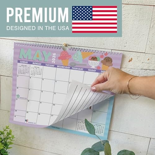 2026 Calendar Wall - 2026 Wall Calendar Large, 18-Month Hanging Calendars for School, Home & Office, Academic Monthly Calendar from January 2026 to June 2027, Back to School Teacher Gifts - Thumbnail 3