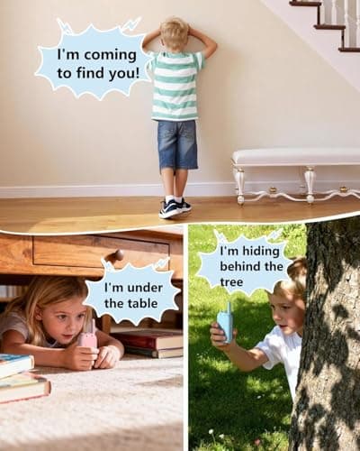 Video Walkie Talkies, Kids Adventure Toys with Screen, Video Walkie Talkies for Kids with Voice Changer, Durable Walkie Talkie Toys Gifts for Indoor Outdoor Missions Ages 3-12 (Blue) - Thumbnail 4