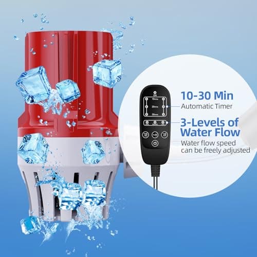 Cold Therapy Machine, Portable Ice Machine for Knee After Surgery Replacement Recovery System with Programmable Controler Quiet Pump Compression Pad for Pain Relief Sport Injuries Sprain - Thumbnail 5