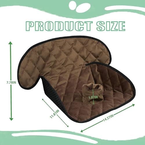 MOOB Waterproof Car Seat Protector - Potty Training Liner for Baby & Toddler, Machine Washable Piddle Pad with Anti-Slip Backing, Universal Fit for Infant Car Seat & Stroller (Brown - Thumbnail 3