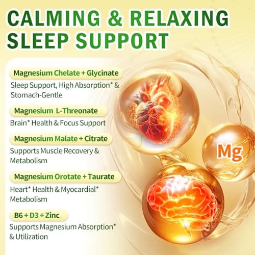 VivoNu Magnesium Complex for Women & Men with Cortisol Support, D3, Zinc, Ashwagandha*, 7 Forms Magnesium Supplement 500 MG - Magnesium Glycinate, l threonate, Citrate for Sleep, Stress* Relief - Thumbnail 4
