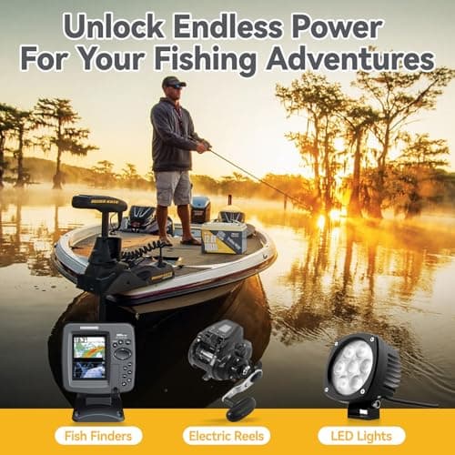 Power Queen 12V 100Ah Trolling Motor LiFePO4 Battery, Group 31 Lithium Battery with Low Temp Protection, Grade A Battery Cell, Up to 15000+ Deep Cycles for Bassboat, Kayak, Yatch,RV, Off Grid - Thumbnail 5