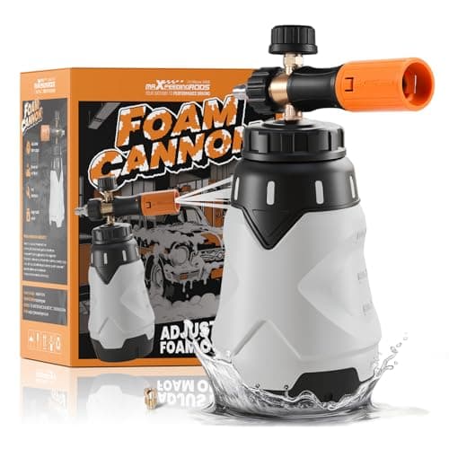 maXpeedingrods Foam Cannon for Pressure Washer, 1300ML Wide Mouth Quick Release Car Wash Foam Gun with Adjustable Soap Cannon & Thick Snow Foam Lance, 1/4'' Quick Connector, with 2 Orifice Nozzle - Image 1