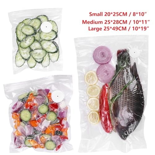 PARAPOINT Handheld Vacuum Sealer for Food Powerful Vacuum Sealer Machine,Seal Meal Saver,Portable Food Sealer (Sealer + 30 Reusable Vacuum Bags) - Thumbnail 3