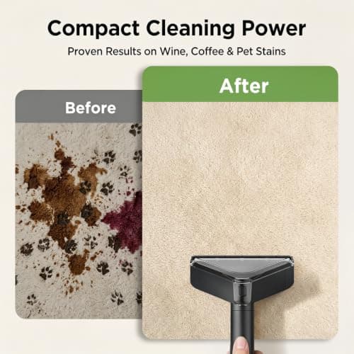 18Kpa Portable Carpet Cleaner Machine for Cars, Pets, Spot, Rug, Couch - Thumbnail 6