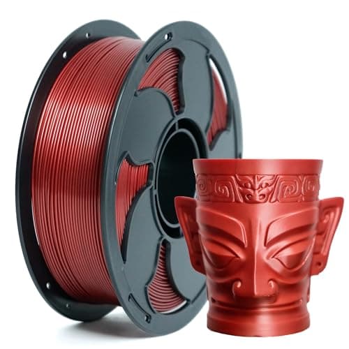 Metal Abyssal Red PLA Filament 1.75mm High Intensity 3D Printer Filament, 1kg (2.2lbs) Spool Toughness Enhanced Metallic PLA 3D Printing Filament Beginner Friendly - Image 1