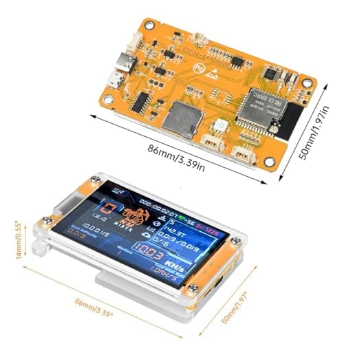 Bitcoin Miner BTC V2 NMMiner,Crypto Miner for ESP32 2.8" Smart Display Development Board, 1003 H/s Hashrate, Desktop Solo Lucky Miner Bitcoin Mining Machine for Educational Use (Yellow) - Thumbnail 5