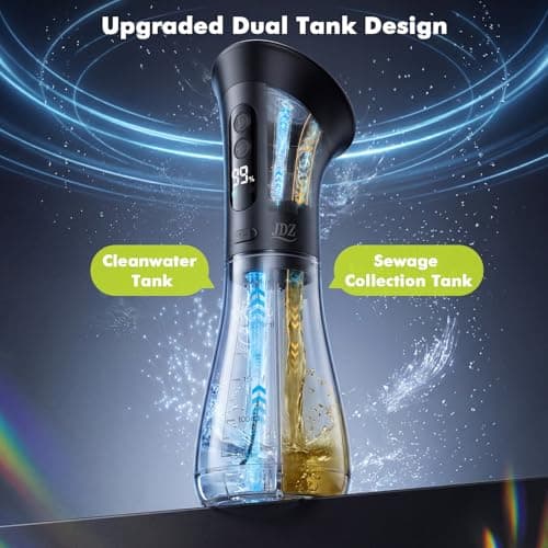 JDZ Ear Wax Removal Kit, Electric Ear Cleaner with Irrigation Flushing System, Safe & Effective Ear Cleaning Tool with LED Display, 3 Pressure Modes, 12 Tips, IPX7 - Thumbnail 5