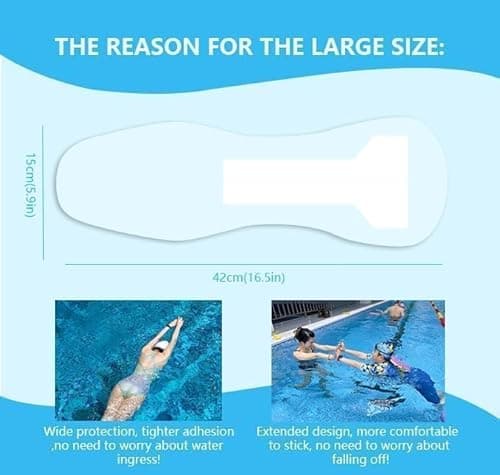 Waterproof Pads for Swimming，Swimming Private Stickers for Women | Skin-Friendly Private Area Protection | Dirt Prevention for Swimming & Daily Activities | 7-Pack（5.9 * 16.5in） - Thumbnail 6