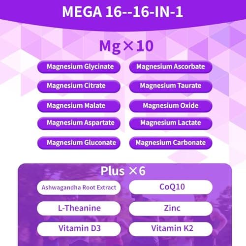 PWERD Magnesium Sleep | Magnesium Complex for Women & Adults | Gummies with Glycinate Citrate 16-in-1 Formula-Deep-Calm for Relaxation, Muscle, Bone, and Energy Support* No Added Sugar, 90 Gummies - Thumbnail 4