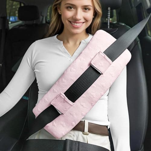 BEYOUDO Seat Belt Pillow Post Surgery, Hysterectomy C Section Abdominal Seatbelt Pillow Surgery Recovery Must Haves, Gifts for Chest Heart Surgery with Insert Ice Pockets