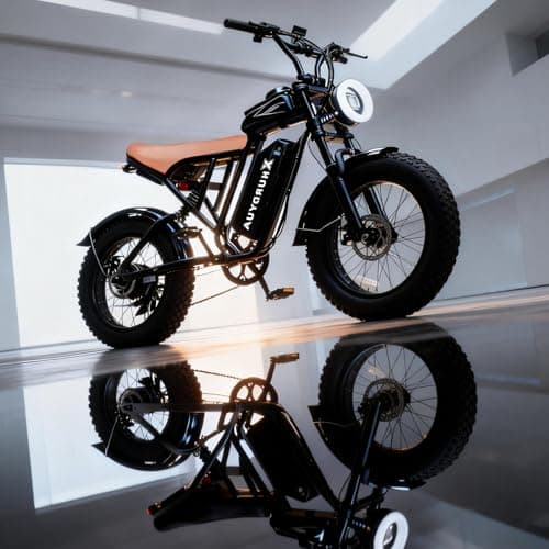 XHURDYUA Electric Bike for Adults,1500W Peak Motor&33MPH Electric Dirt Bike，48V 20AH Battery, 70Max Miles,Dual Suspension Ebikes for Adults, 20" Fat Tire E Bike（Black） - Thumbnail 6