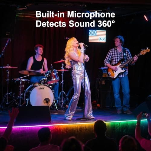 AI Voice Activated Under Bed Lights Strip,Indoor Kids Bedroom Night Lights RGBW, No App/Wifi Required, Dimmable Color Changing Strong Adhesive, Music Sync USB Powered 16.4ft for Kitchen Cabinet - Thumbnail 5