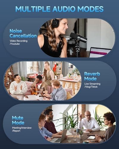 Caiord 2 Pack Professional Wireless Lavalier Microphone for iPhone iPad(iPhone 14 and Below), Lapel Mics Plug-Play Clip on Lapel Mic for TikTok, YouTube & Interviews - Thumbnail 5